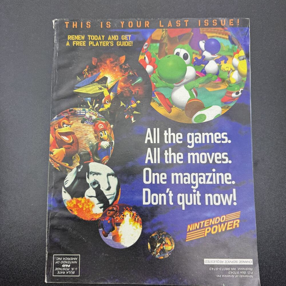 Nintendo Power Magazine Issue 108 May 1998 N64 Ken Griffey Jr Pokemon